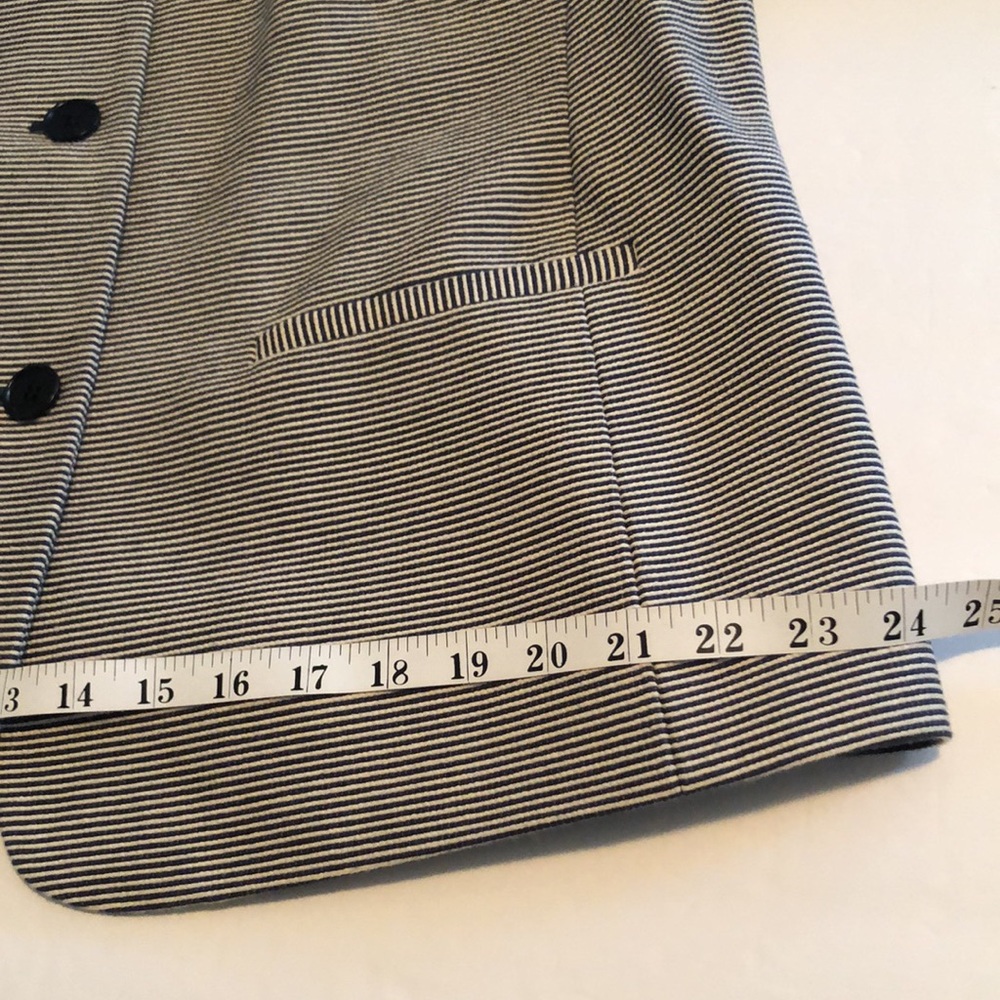 Talbots Navy Pinstripe Jacket Blazer - Picture 7 of 13